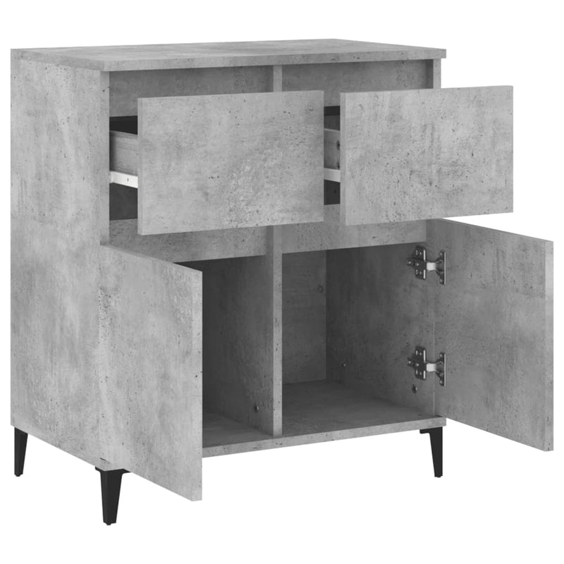 Sideboard Betongrau 60x35x70 cm Holzwerkstoff