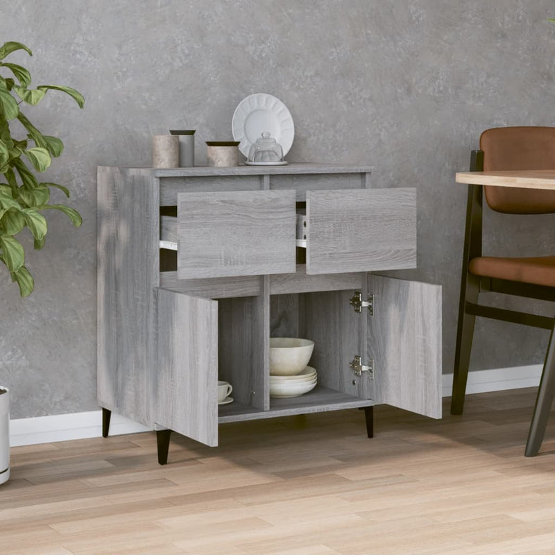 Sideboard Grau Sonoma 60x35x70 cm Holzwerkstoff