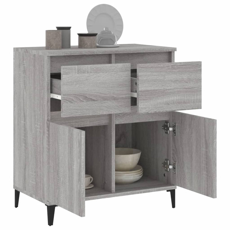 Sideboard Grau Sonoma 60x35x70 cm Holzwerkstoff