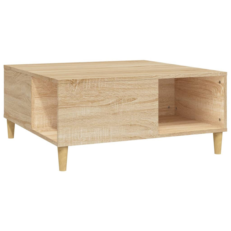 Couchtisch Sonoma-Eiche 80x80x36,5 cm Holzwerkstoff