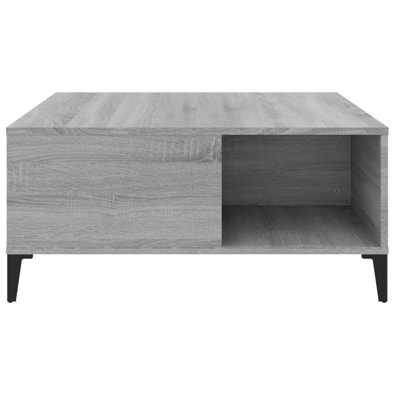 Couchtisch Grau Sonoma 80x80x36,5 cm Holzwerkstoff