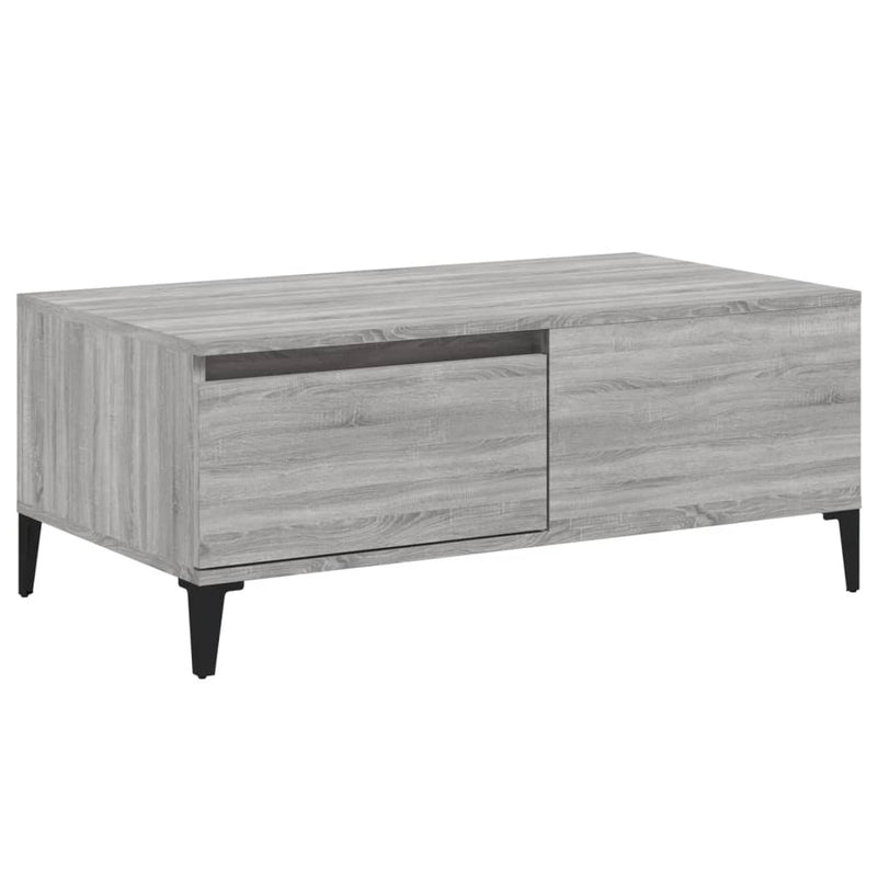 Couchtisch Grau Sonoma 90x50x36,5 cm Holzwerkstoff