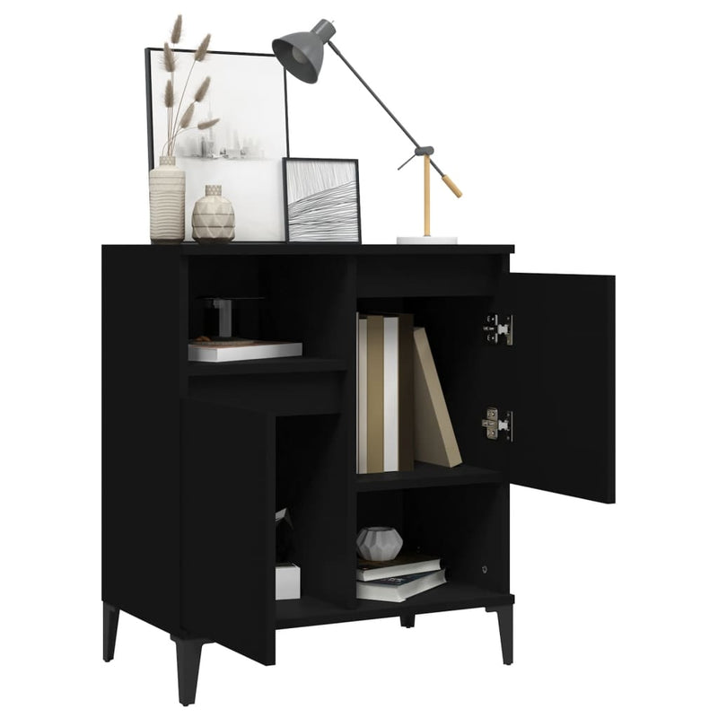 Sideboard Schwarz 60x35x70 cm Holzwerkstoff