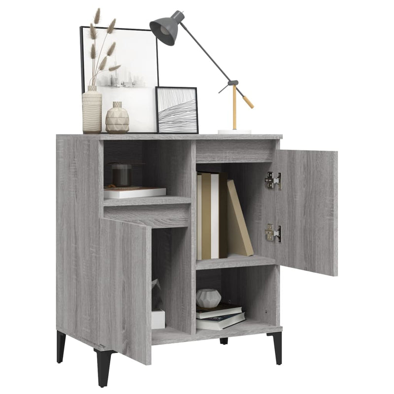 Sideboard Grau Sonoma 60x35x70 cm Holzwerkstoff