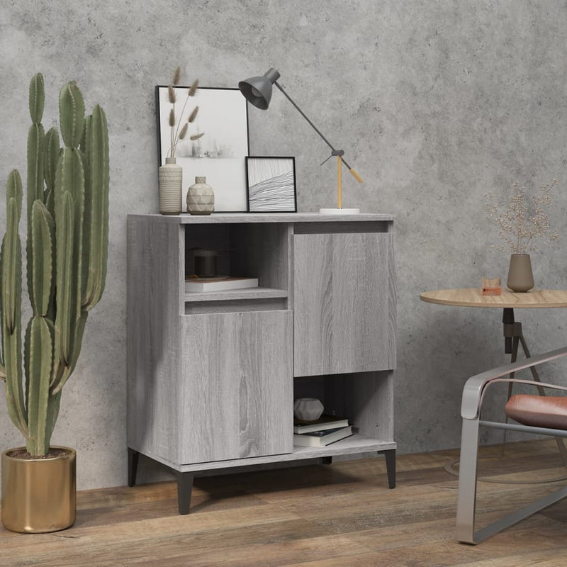 Sideboard Grau Sonoma 60x35x70 cm Holzwerkstoff