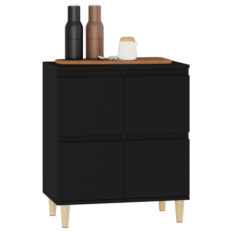 Sideboard Schwarz 60x35x70 cm Holzwerkstoff