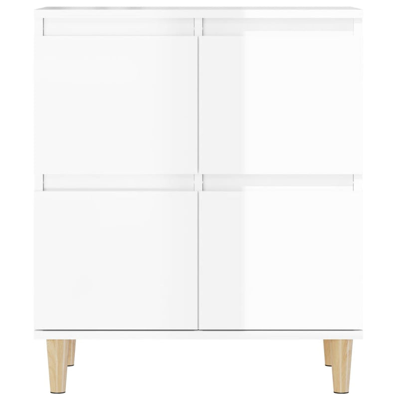 Sideboard Hochglanz-Weiß 60x35x70 cm Holzwerkstoff