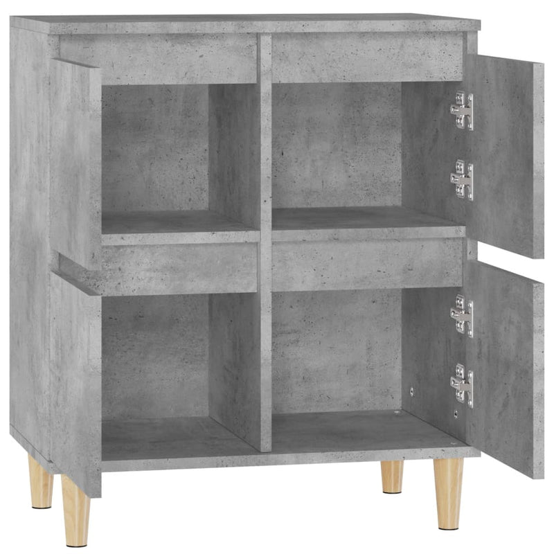 Sideboard Betongrau 60x35x70 cm Holzwerkstoff