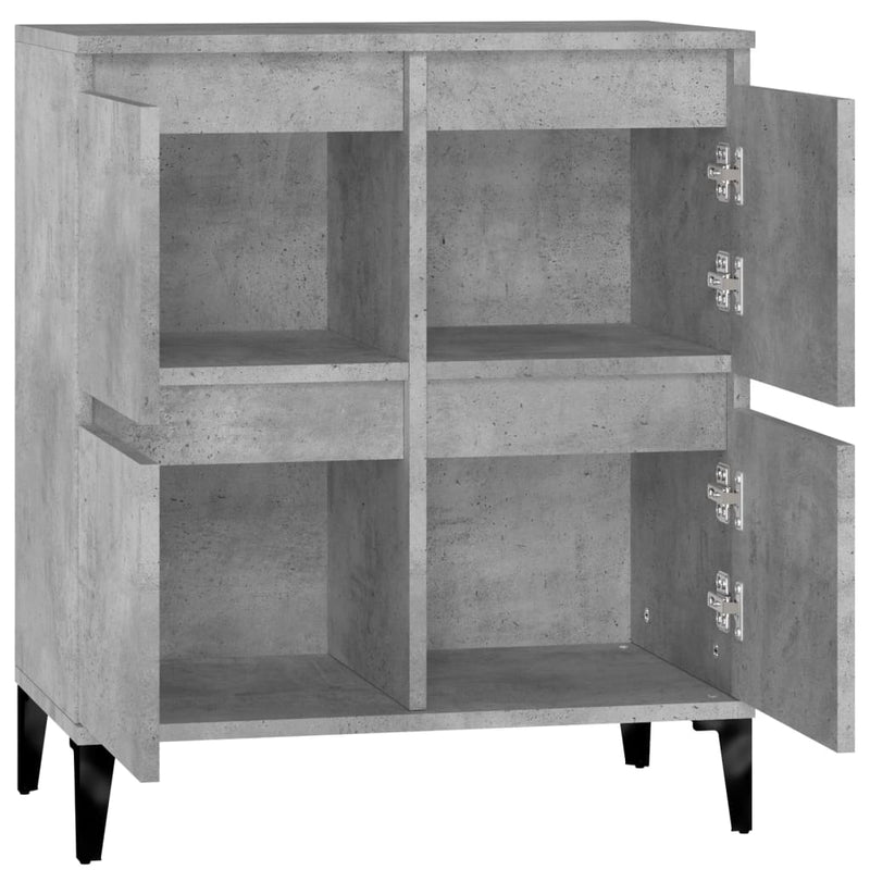 Sideboard Betongrau 60x35x70 cm Holzwerkstoff