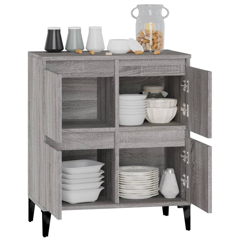 Sideboard Grau Sonoma 60x35x70 cm Holzwerkstoff