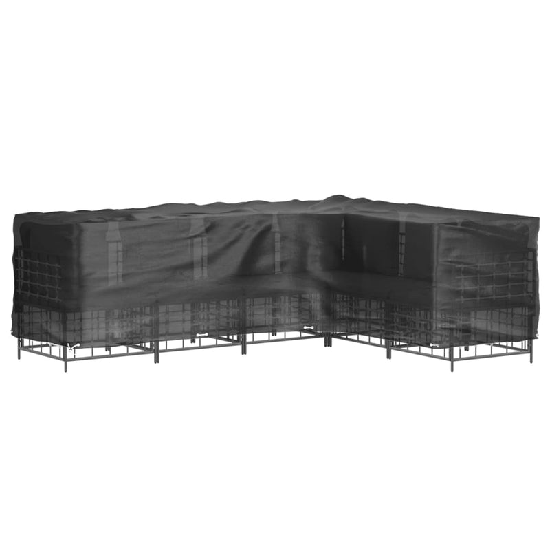 Gartenmöbel-Abdeckung in L-Form 16 Ösen 210x260x80 cm