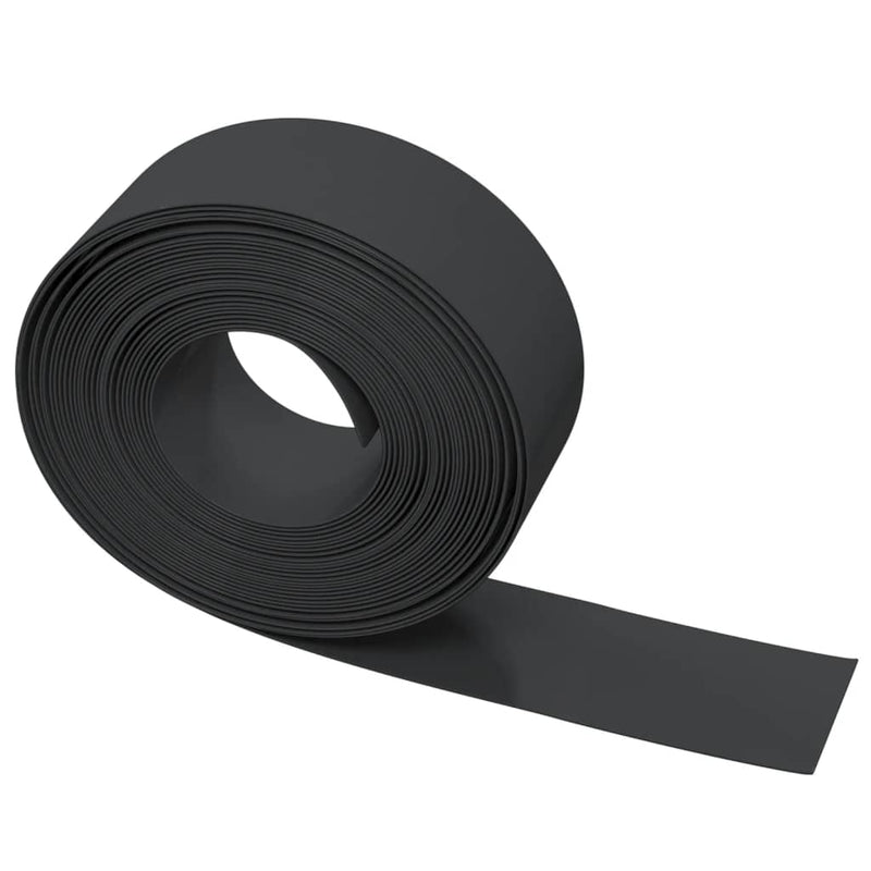 Rasenkante Schwarz 10 m 20 cm Polyethylen