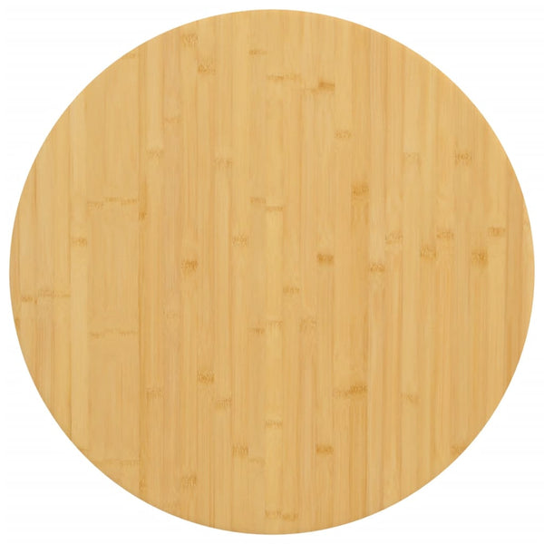 Tischplatte Ø90x2,5 cm Bambus