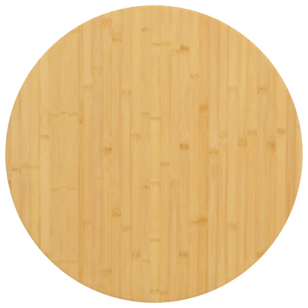 Tischplatte Ø90x4 cm Bambus