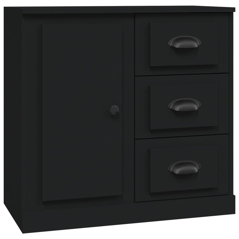 Sideboard Schwarz 70x35,5x67,5 cm Holzwerkstoff