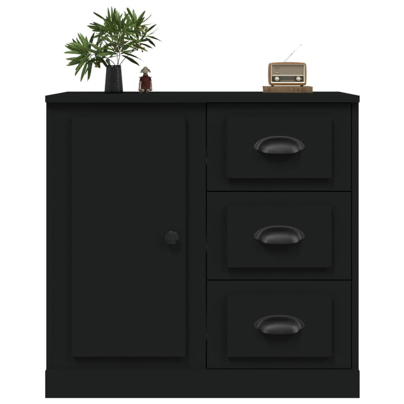 Sideboard Schwarz 70x35,5x67,5 cm Holzwerkstoff