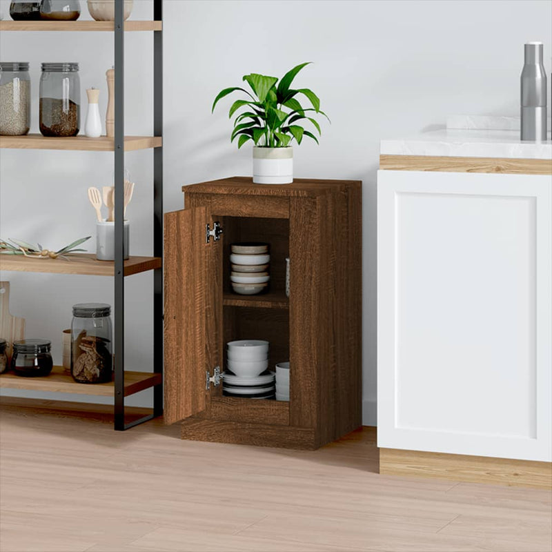 Sideboard Braun Eichen-Optik 37,5x35,5x67,5 cm Holzwerkstoff