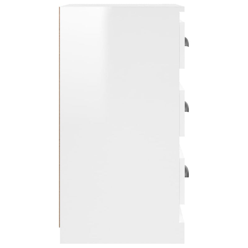 Sideboard Hochglanz-Weiß 36x35,5x67,5 cm Holzwerkstoff