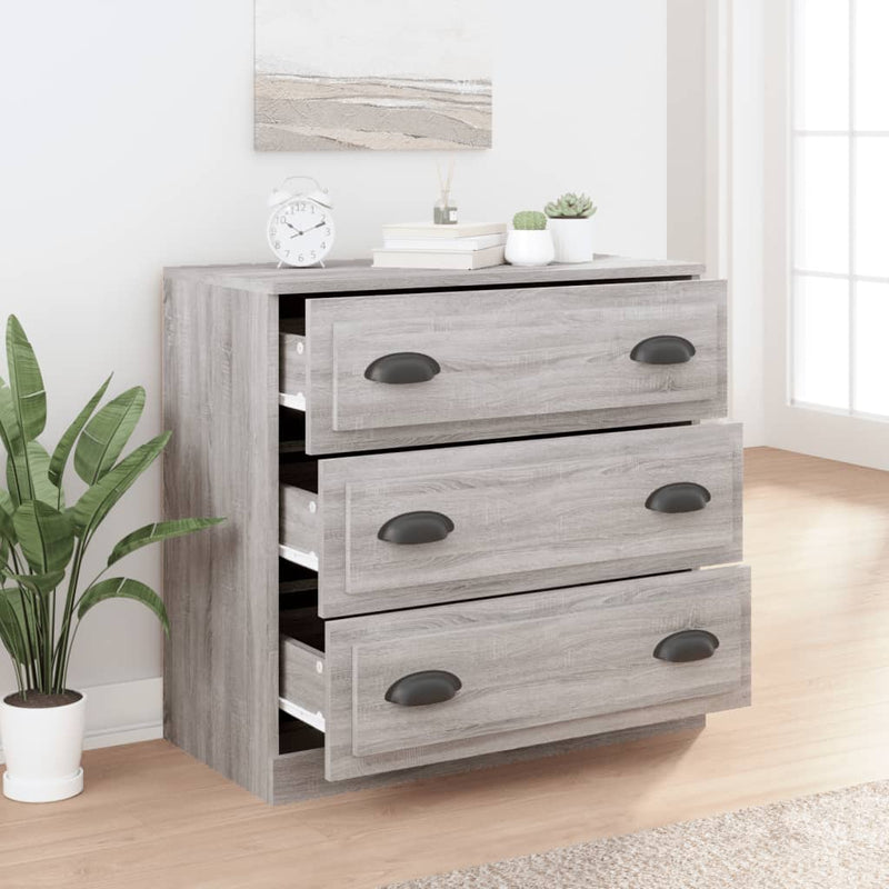 Sideboard Grau Sonoma 70x35,5x67,5 cm Holzwerkstoff