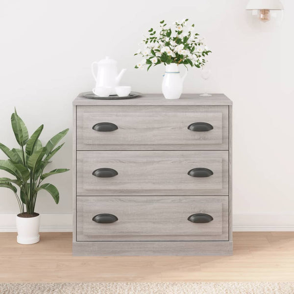 Sideboard Grau Sonoma 70x35,5x67,5 cm Holzwerkstoff