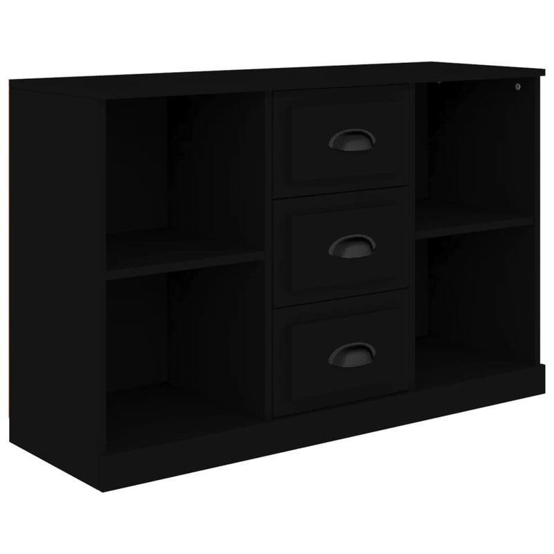 Sideboard Schwarz 104,5x35,5x67,5 cm Holzwerkstoff