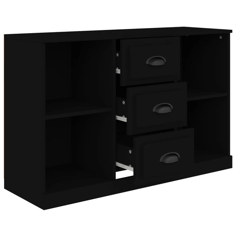 Sideboard Schwarz 104,5x35,5x67,5 cm Holzwerkstoff