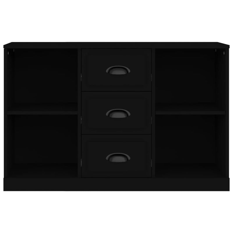 Sideboard Schwarz 104,5x35,5x67,5 cm Holzwerkstoff