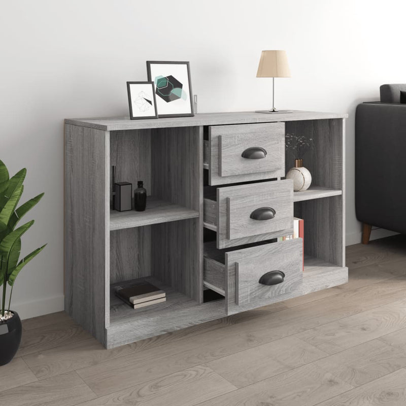 Sideboard Grau Sonoma 104,5x35,5x67,5 cm Holzwerkstoff