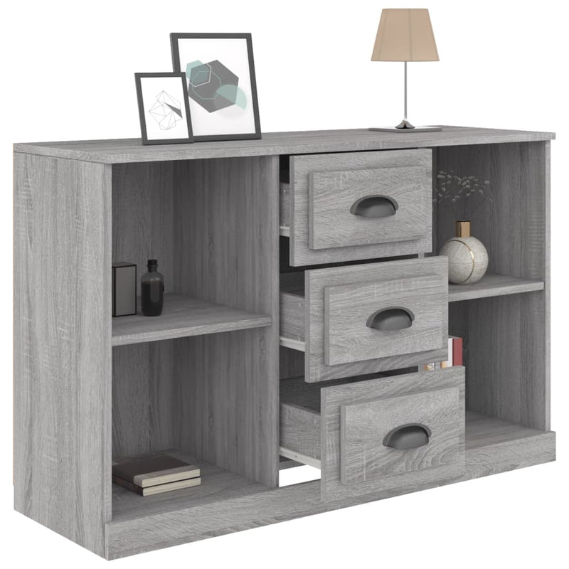 Sideboard Grau Sonoma 104,5x35,5x67,5 cm Holzwerkstoff