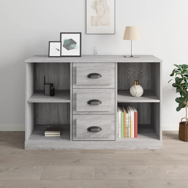 Sideboard Grau Sonoma 104,5x35,5x67,5 cm Holzwerkstoff