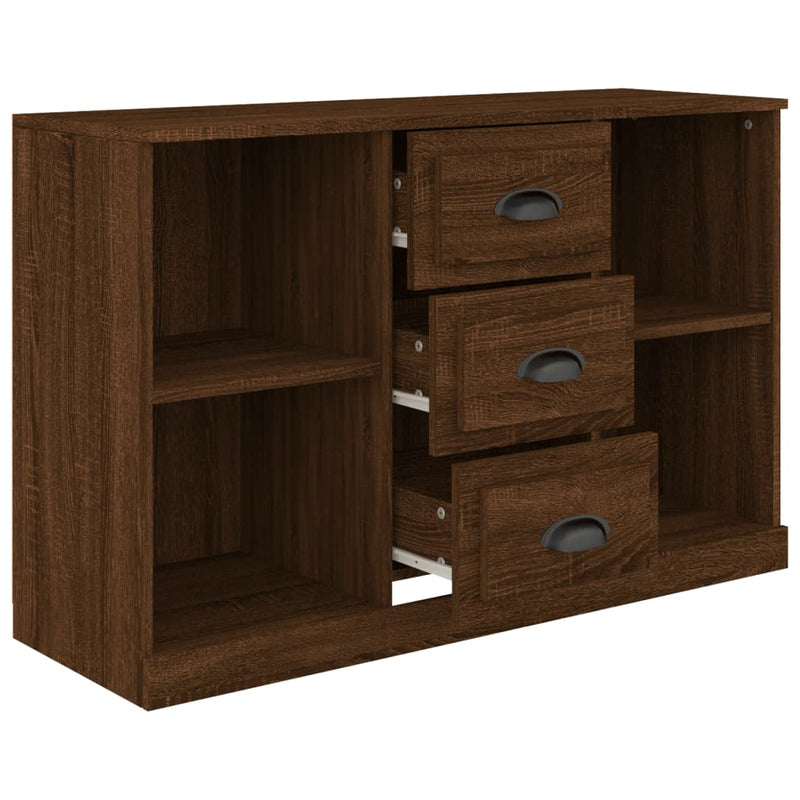 Sideboard Braun Eichen-Optik 104,5x35,5x67,5 cm Holzwerkstoff