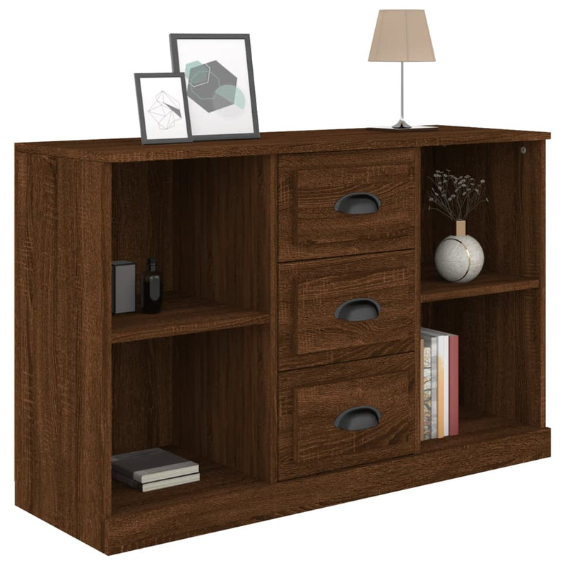 Sideboard Braun Eichen-Optik 104,5x35,5x67,5 cm Holzwerkstoff