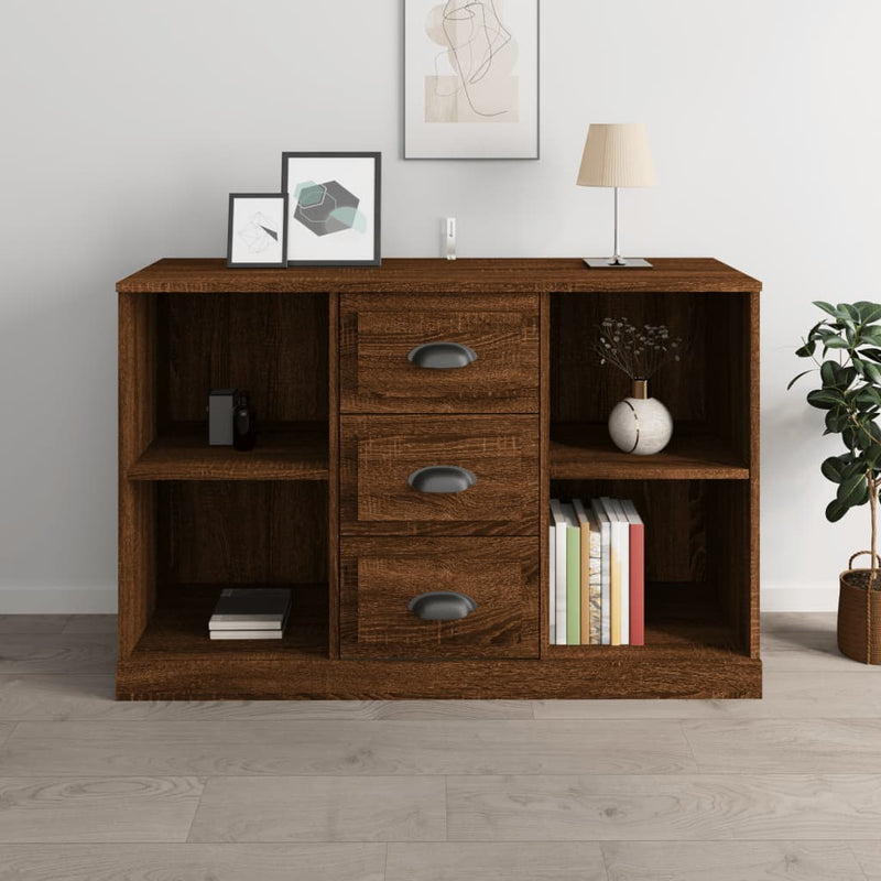 Sideboard Braun Eichen-Optik 104,5x35,5x67,5 cm Holzwerkstoff