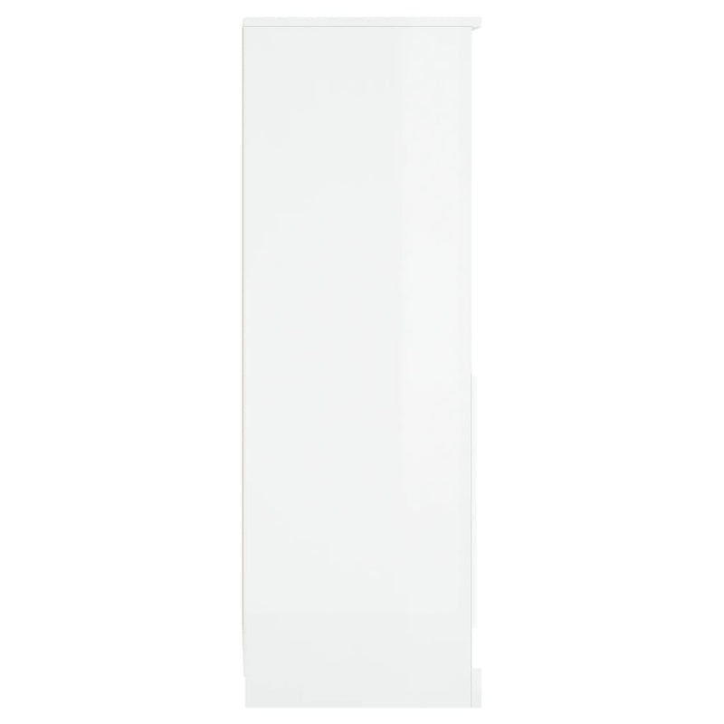 Highboard Hochglanz-Weiß 36x35,5x103,5 cm Holzwerkstoff