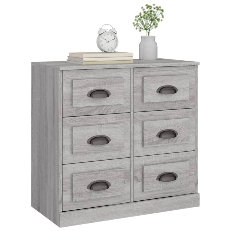 Sideboard Grau Sonoma 70x35,5x67,5 cm Holzwerkstoff