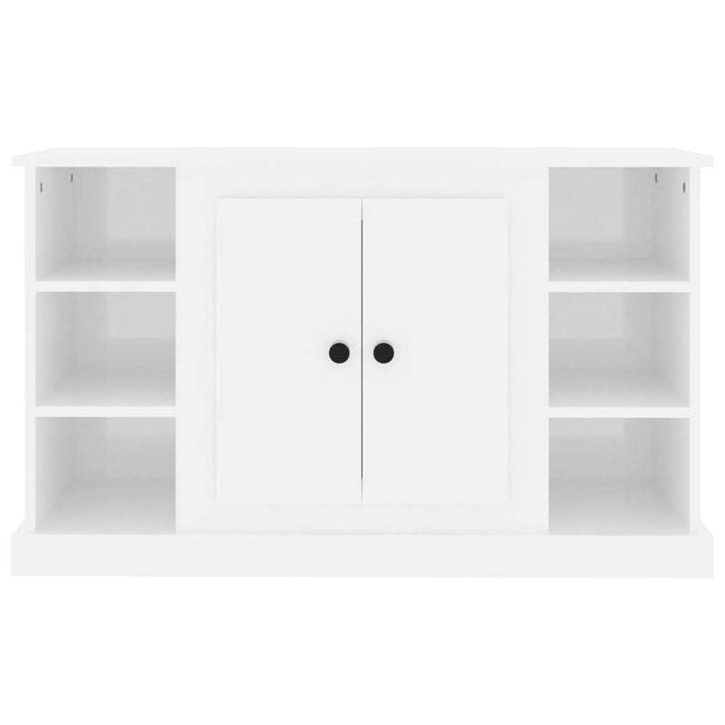 Sideboard Hochglanz-Weiß 100x35,5x60 cm Holzwerkstoff