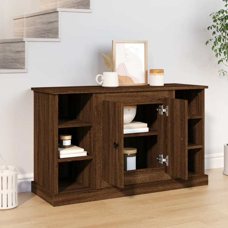 Sideboard Braun Eichen-Optik 100x35,5x60 cm Holzwerkstoff