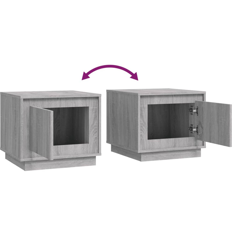 Couchtisch Grau Sonoma 51x50x44 cm Holzwerkstoff