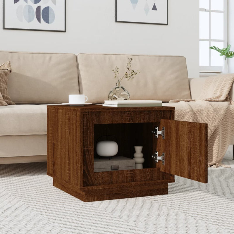 Couchtisch Braun Eichen-Optik 51x50x44 cm Holzwerkstoff