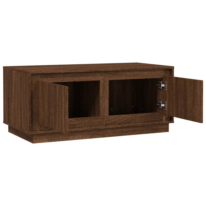 Couchtisch Braun Eichen-Optik 102x50x44 cm Holzwerkstoff