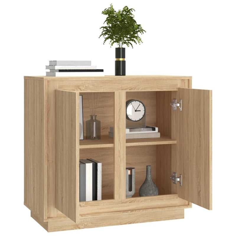 Sideboard Sonoma-Eiche 80x34x75 cm Holzwerkstoff