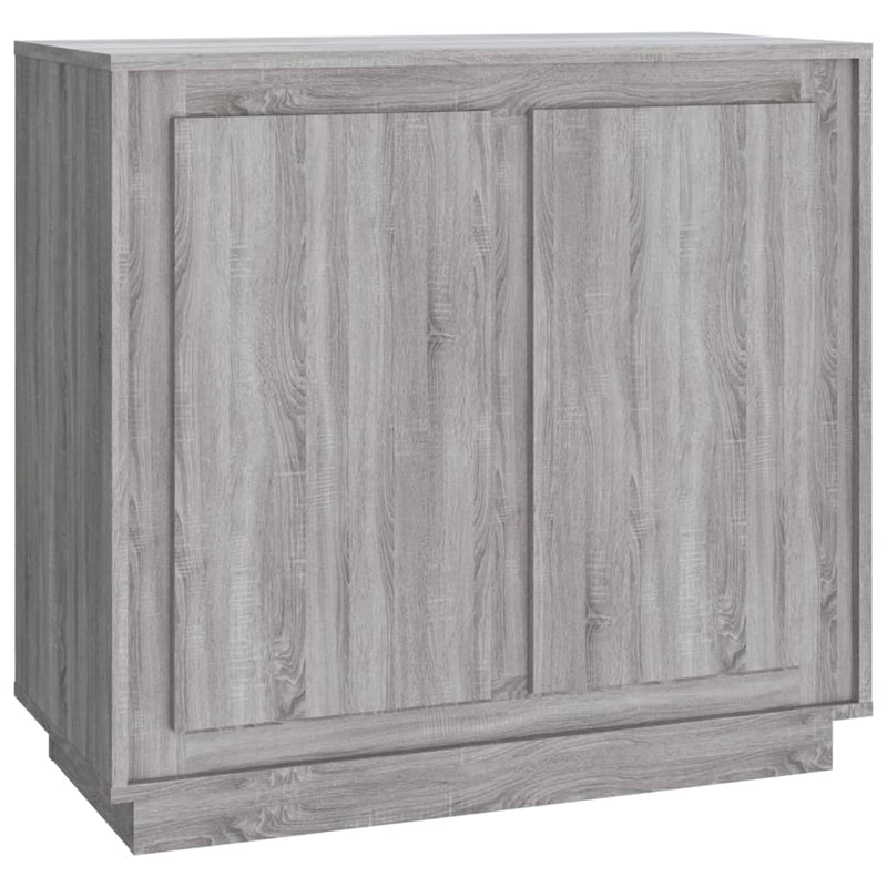 Sideboard Grau Sonoma 80x34x75 cm Holzwerkstoff