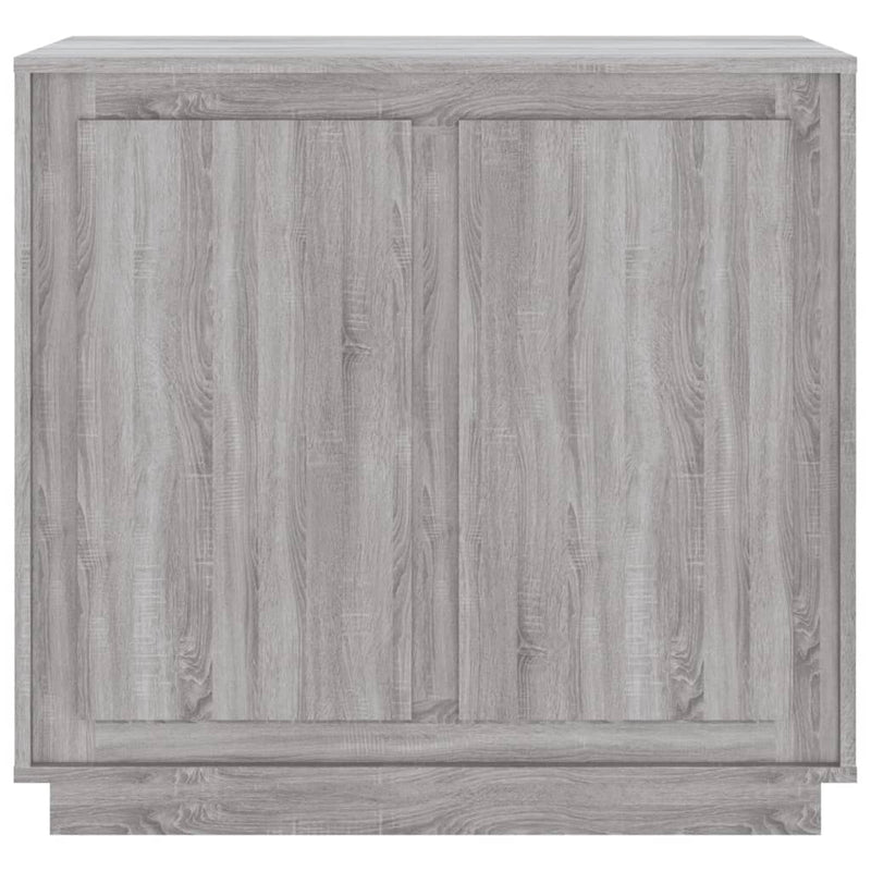 Sideboard Grau Sonoma 80x34x75 cm Holzwerkstoff