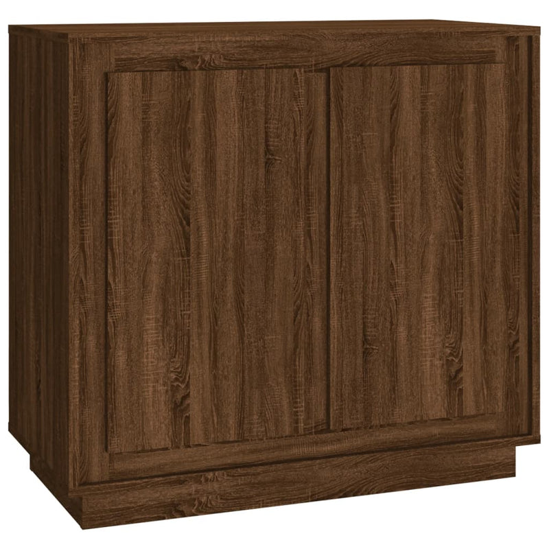 Sideboard Braun Eichen-Optik 80x34x75 cm Holzwerkstoff