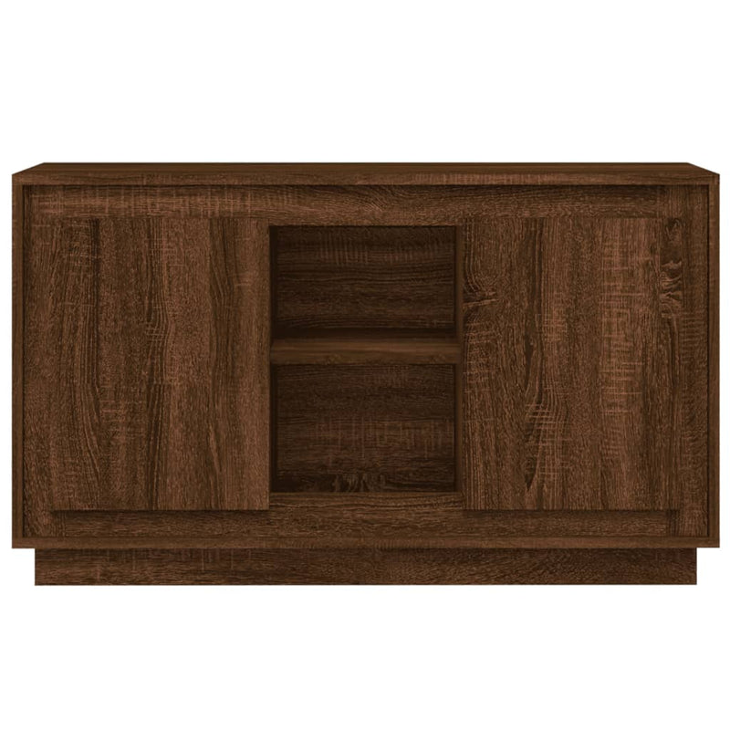 Sideboard Braun Eichen-Optik 102x35x60 cm Holzwerkstoff