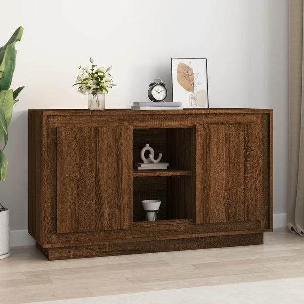 Sideboard Braun Eichen-Optik 102x35x60 cm Holzwerkstoff