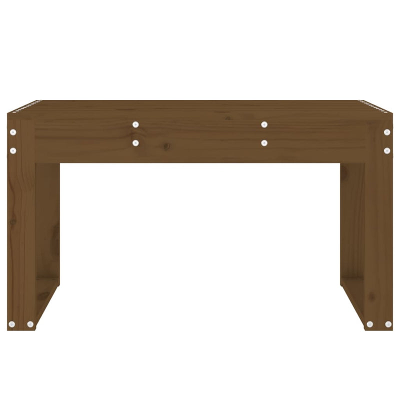 Gartenbank Honigbraun 80x38x45 cm Massivholz Kiefer