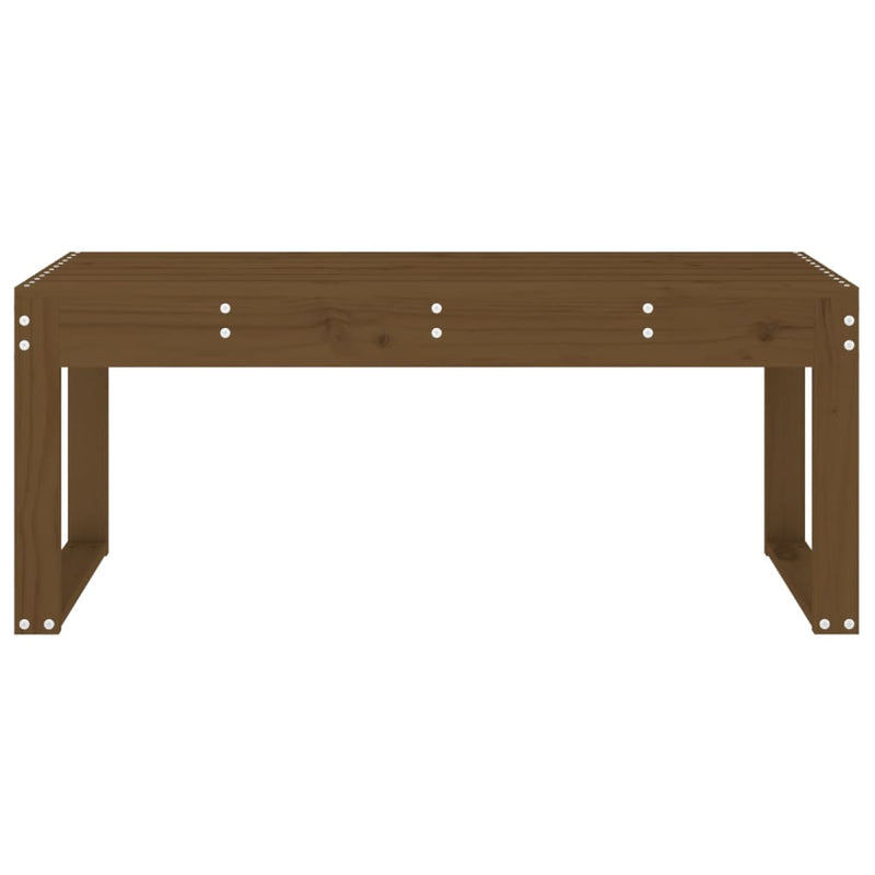 Gartenbank Honigbraun 110x38x45 cm Massivholz Kiefer