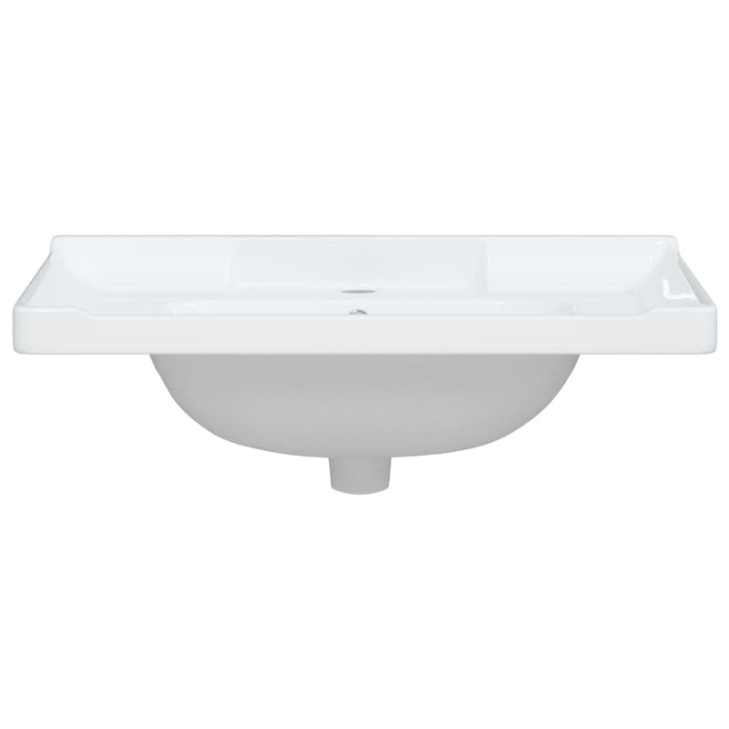 Waschbecken Weiß 71x48x23 cm Rechteckig Keramik