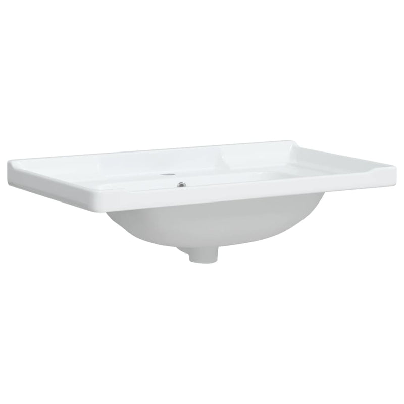 Waschbecken Weiß 81x48x23 cm Rechteckig Keramik
